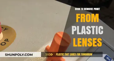 Effective Methods to Remove Print from Plastic Lenses Easily