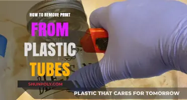 Effective Methods to Remove Print from Plastic Tubes Easily