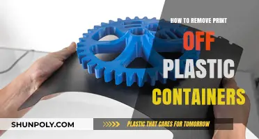 Effective Methods to Remove Print from Plastic Containers Easily