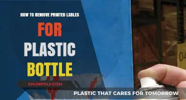 Easy Ways to Remove Printed Labels from Plastic Bottles for Recycling