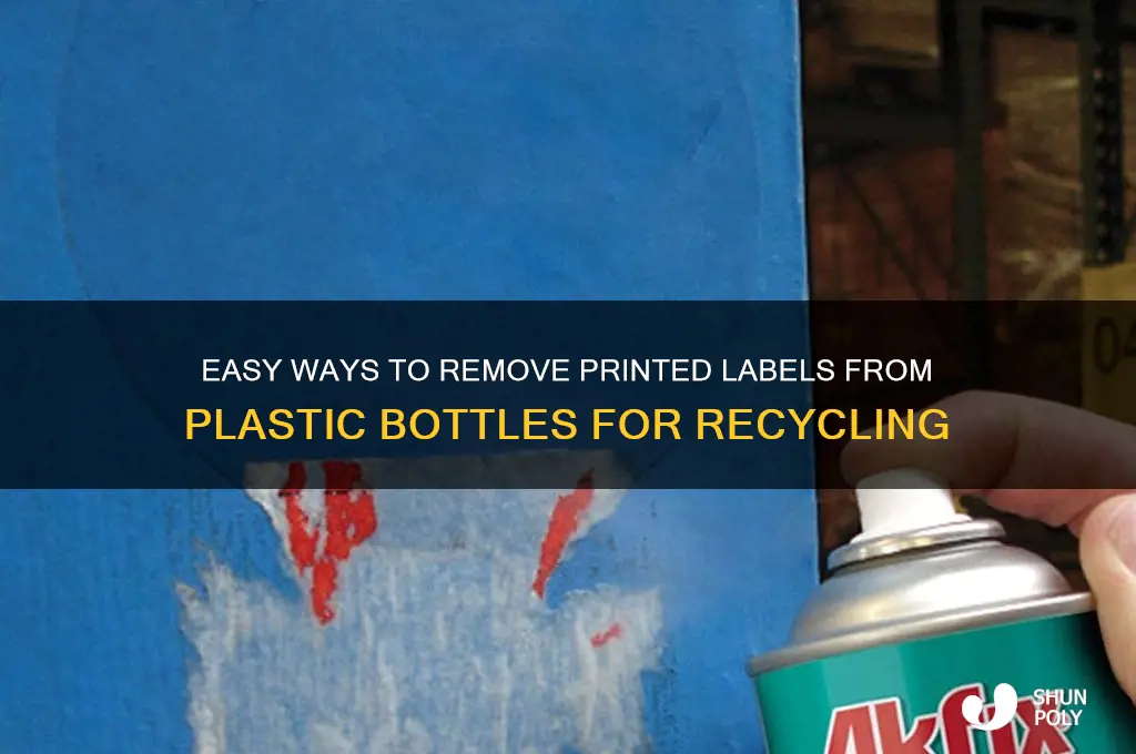 how to remove printed lsbles for plastic bottle