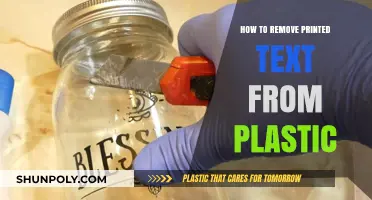 Effective Methods to Remove Printed Text from Plastic Surfaces Easily