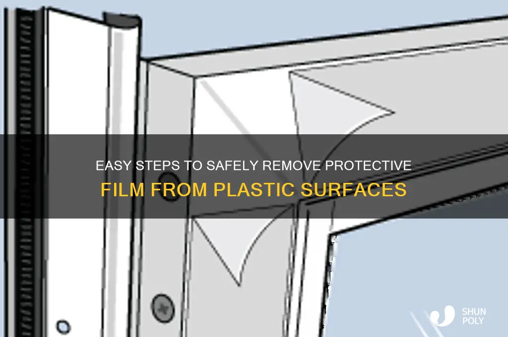 how to remove protective film from plastic