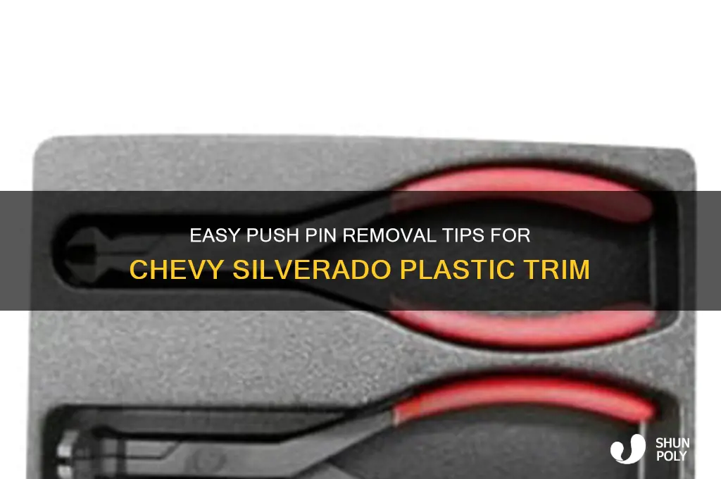 how to remove push pins chevy silverado plastic