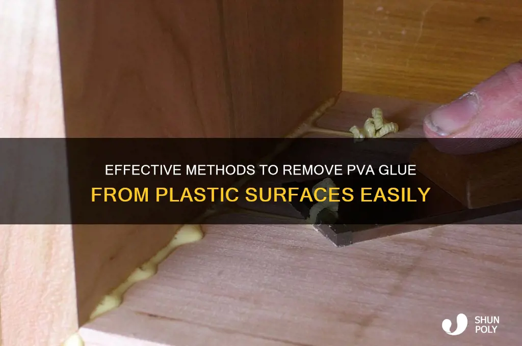 how to remove pva glue from plastic