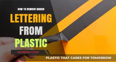 Efficiently Removing Raised Lettering from Plastic Surfaces: A Step-by-Step Guide