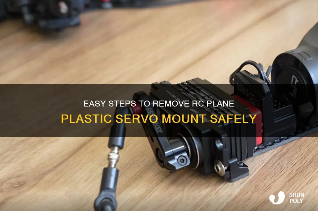 how to remove rc plane plastic servo mount