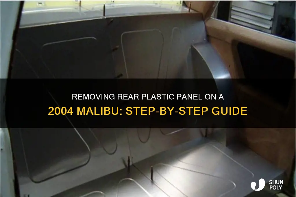 how to remove rear plastic panel 2004 malibu