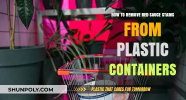 Erase Red Sauce Stains from Plastic Containers Easily