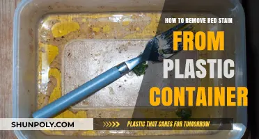 Erase Red Stains from Plastic Containers Easily