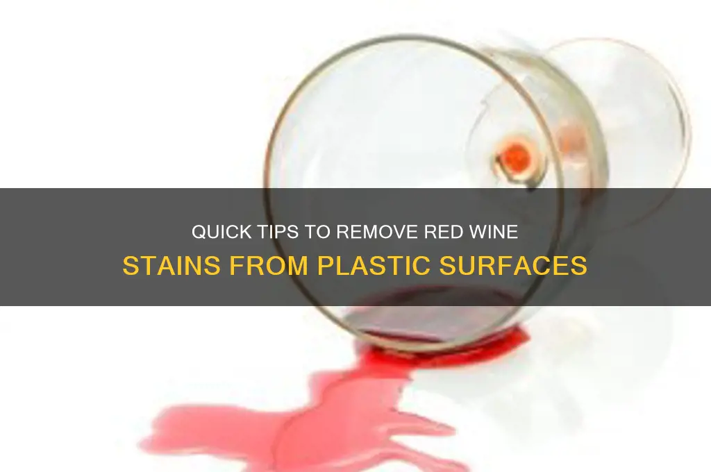 how to remove red wine stain from plastic