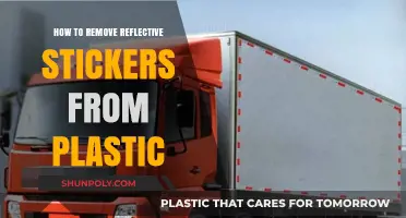 Easy Guide to Removing Reflective Stickers from Plastic Surfaces