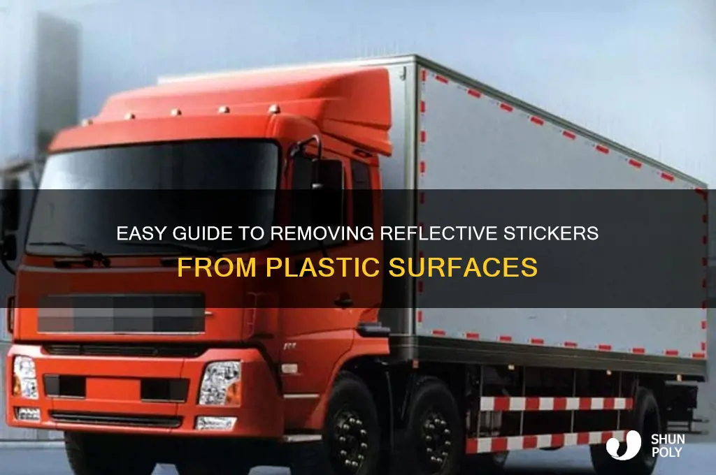 how to remove reflective stickers from plastic