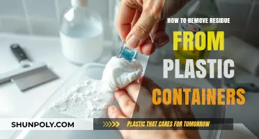 Effective Ways to Remove Stubborn Residue from Plastic Containers Easily