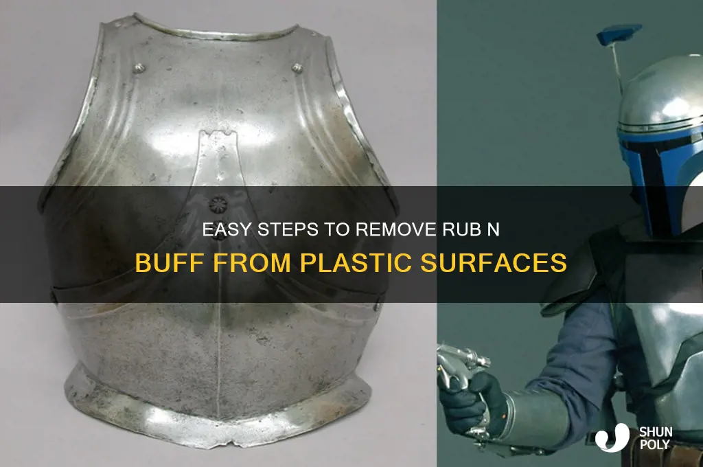 how to remove rub n buff from plastic
