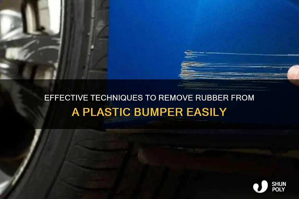 how to remove rubber from a plastic bumper