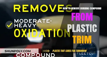 Effective Techniques to Safely Remove Rubbing Compound from Plastic Trim