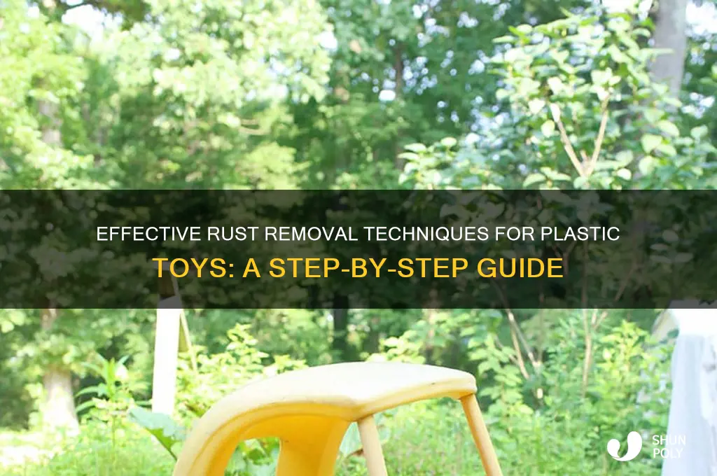 how to remove rust from a plastic toy