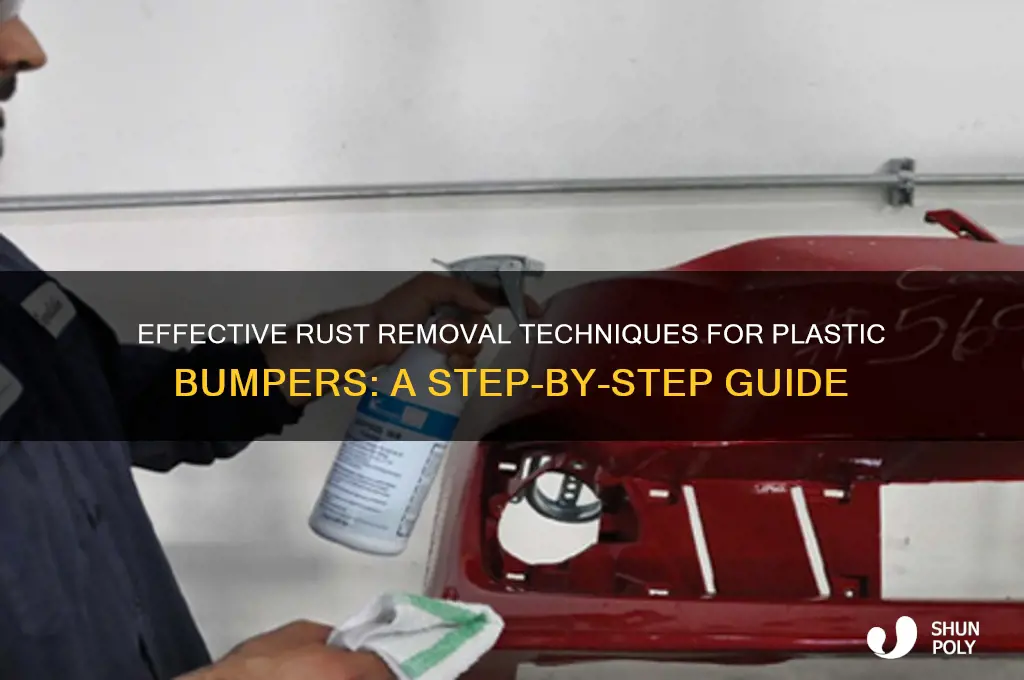 how to remove rust from plastic bumber
