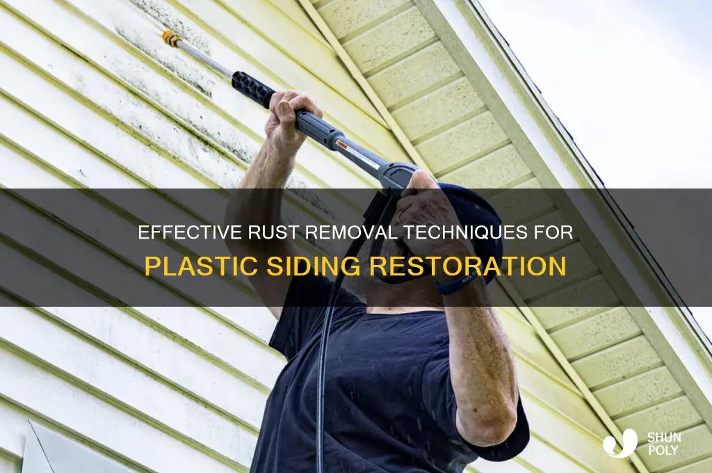 how to remove rust from plastic siding