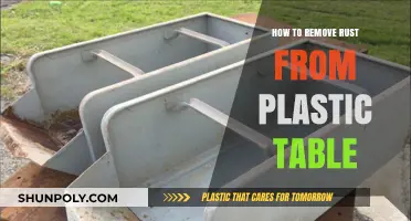 Effective Ways to Remove Rust Stains from Plastic Tables Easily