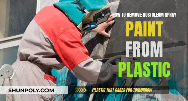 Removing Rust-Oleum Spray Paint from Plastic Surfaces