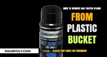 Effective Ways to Remove Salt Water Stains from Plastic Buckets