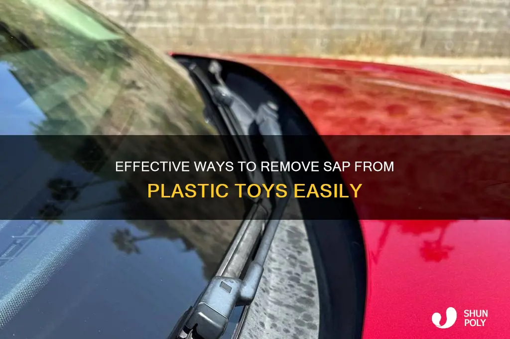 how to remove sap from plastic toys