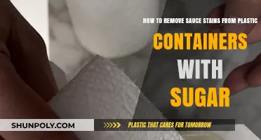 Sugar: The Secret to Removing Sauce Stains from Plastic Containers
