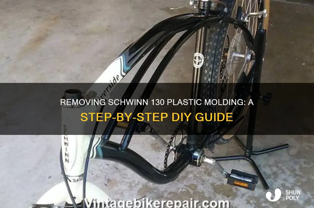 how to remove schwinn 130 plastic molding