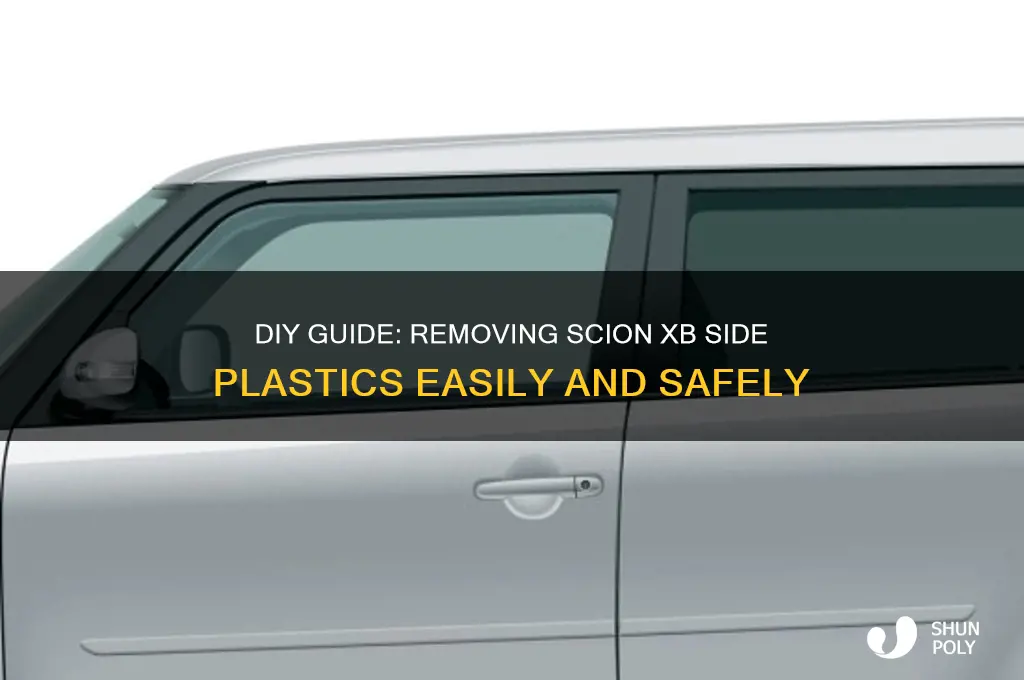 how to remove scion xb side plastics