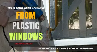 Effortless Scotch Tape Residue Removal from Plastic Windows: A Quick Guide