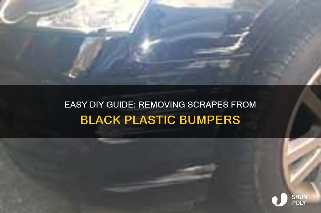 how to remove scrapes from black plastic bumper
