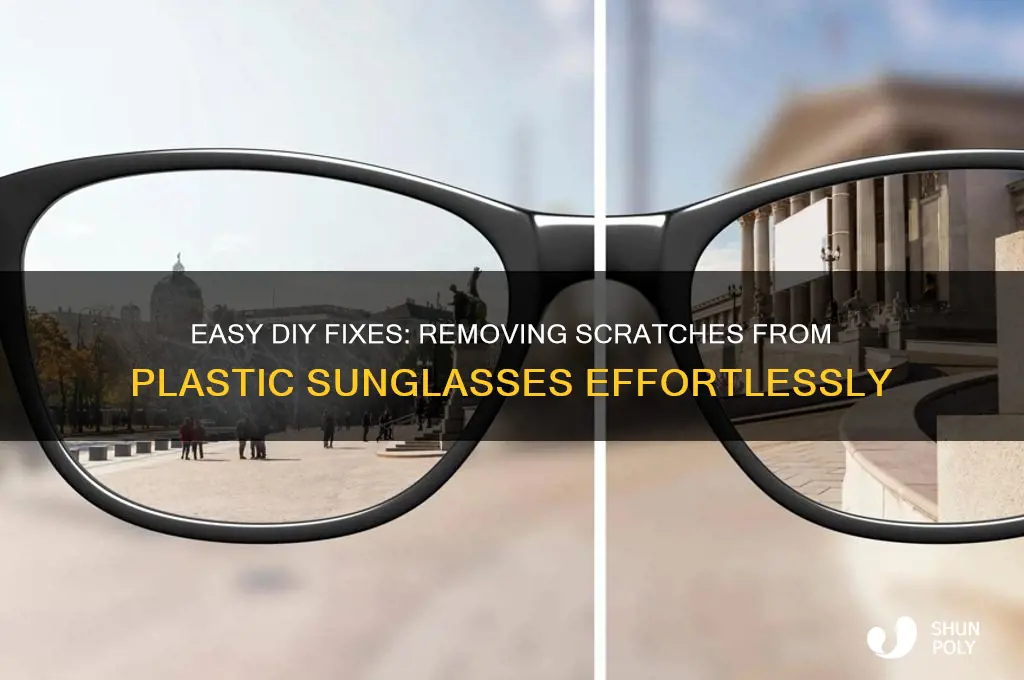 how to remove scratch from plastic sunglasses