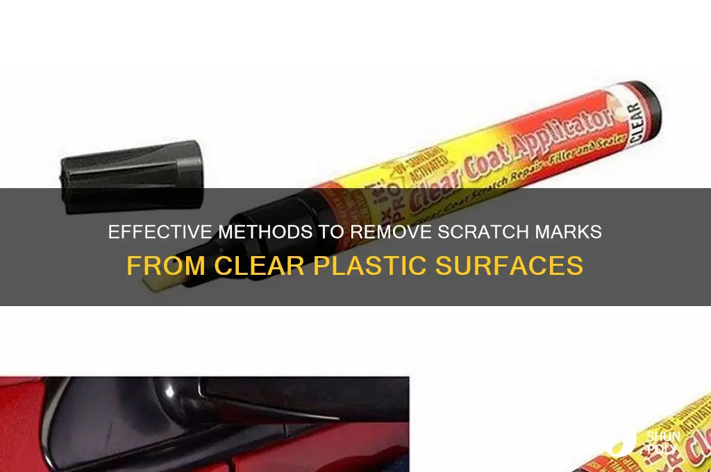 how to remove scratch marks from clear plastic