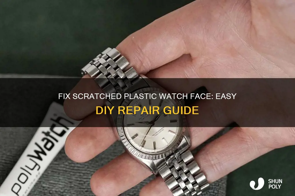 how to remove scratches from a plastic digital watch face