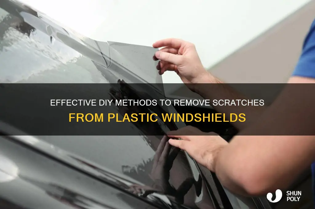 how to remove scratches from a plastic windshield