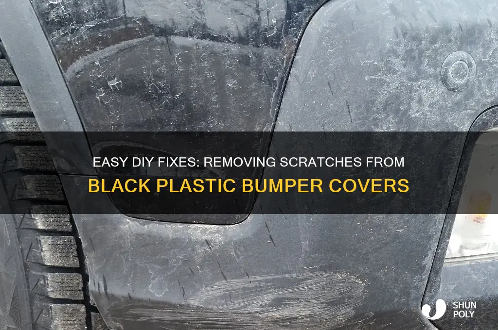 how to remove scratches from black plastic bumper cover