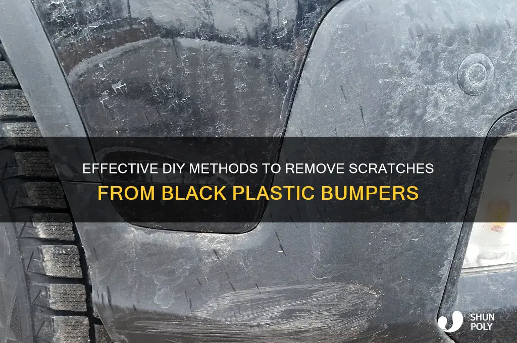how to remove scratches from black plastic bumpers