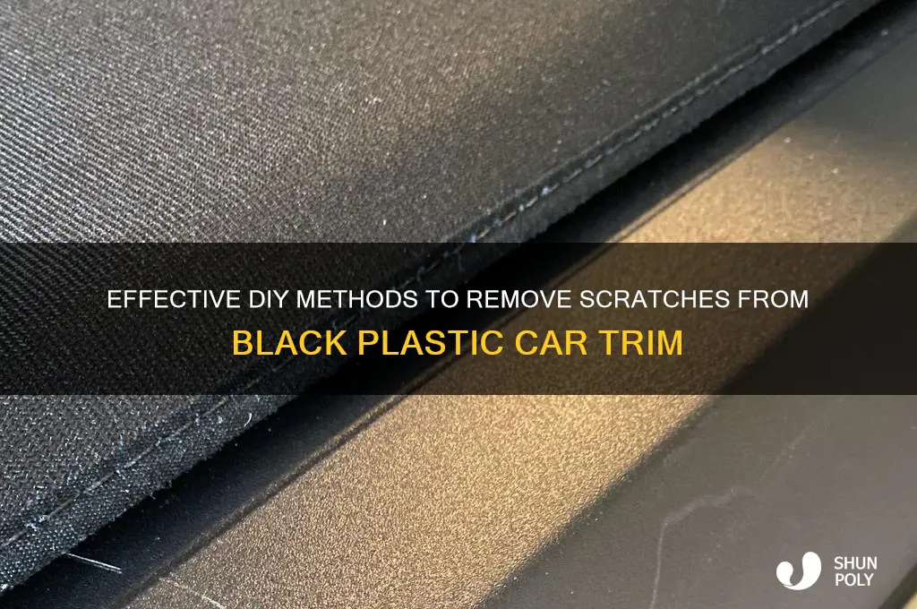 how to remove scratches from black plastic car trim