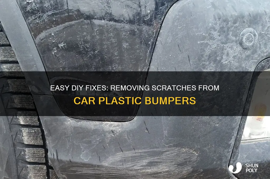 how to remove scratches from car plastic bumper