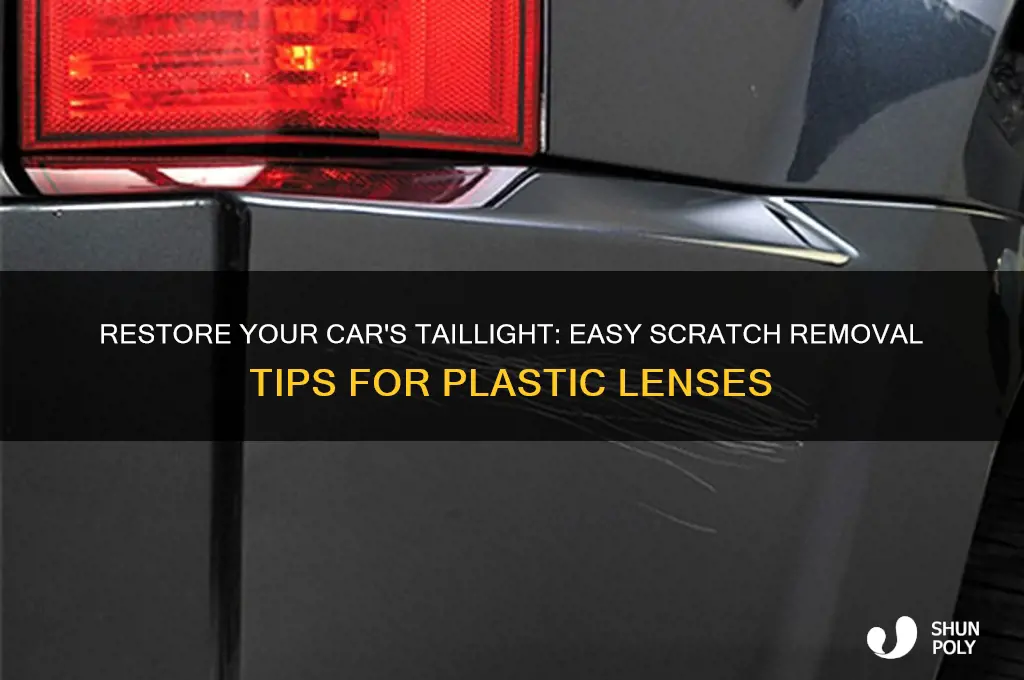 how to remove scratches from car taillight plastic