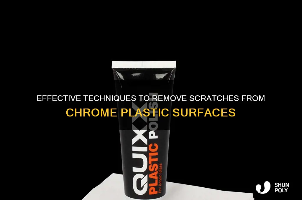 how to remove scratches from chrome plastic