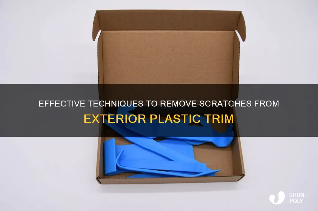 how to remove scratches from exterior plastic trim