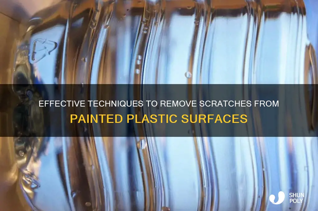 how to remove scratches from painted plastic