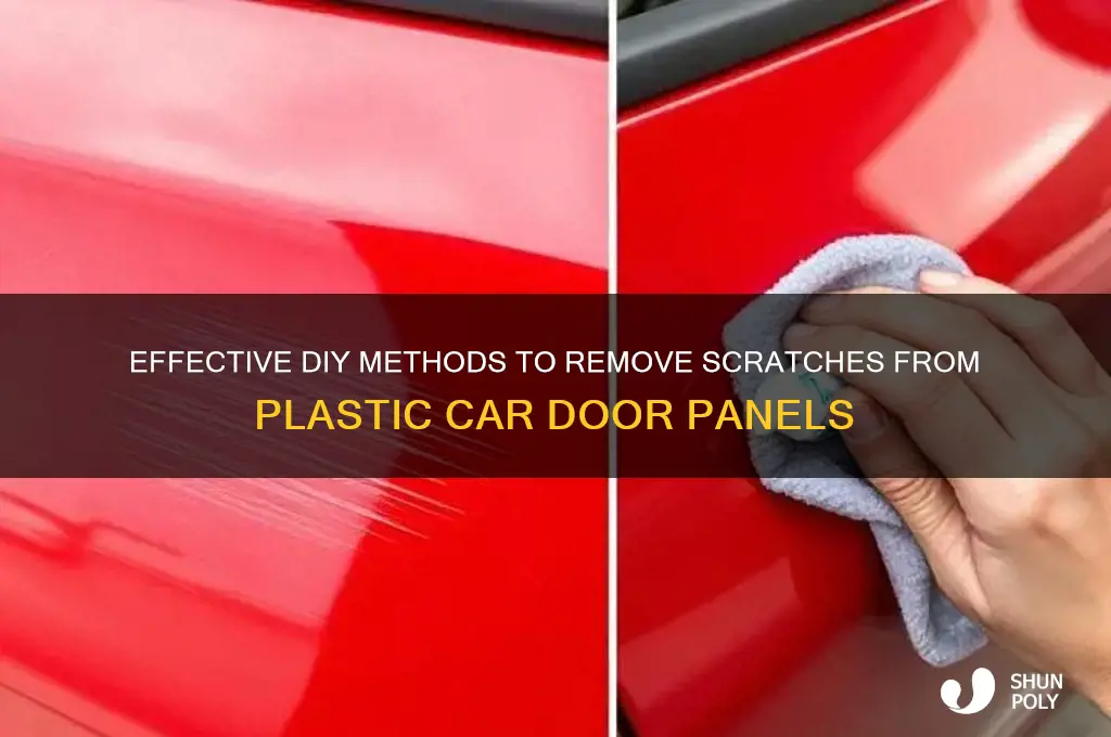 how to remove scratches from plastic car door panels