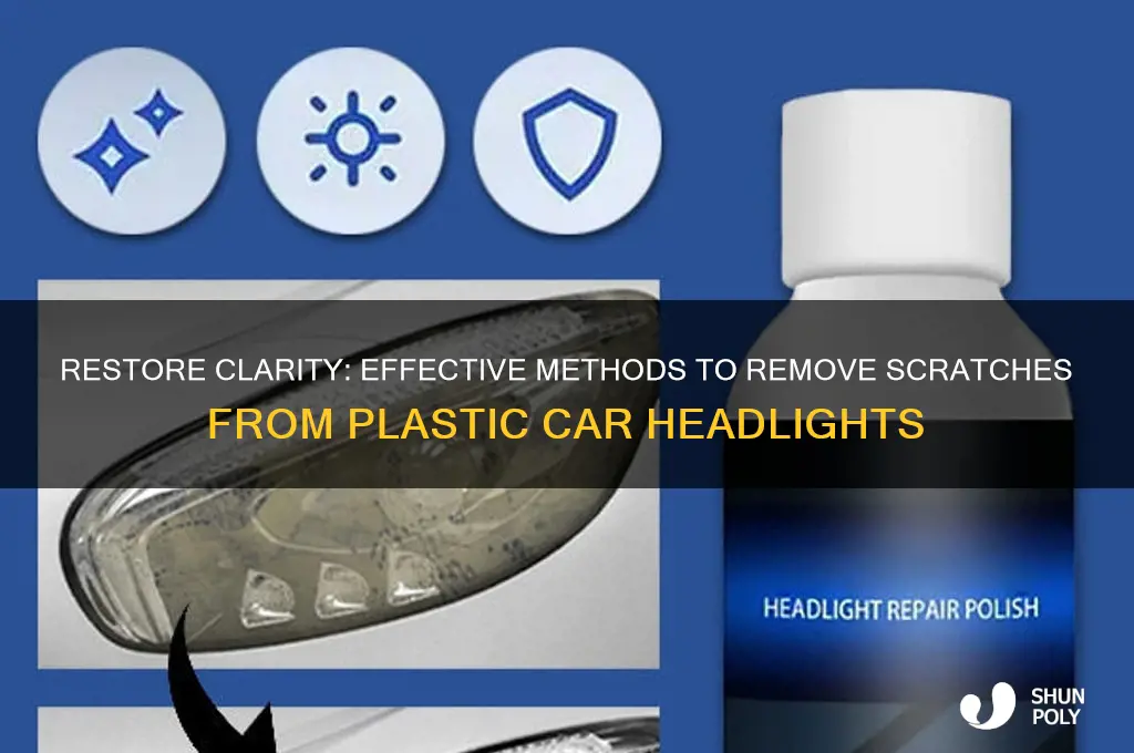 how to remove scratches from plastic car headlights
