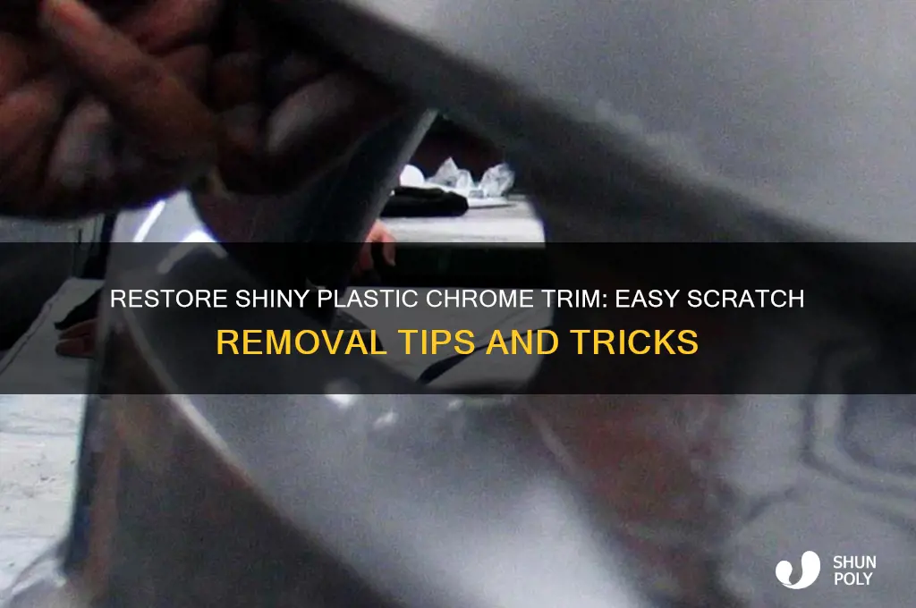 how to remove scratches from plastic chrome trim