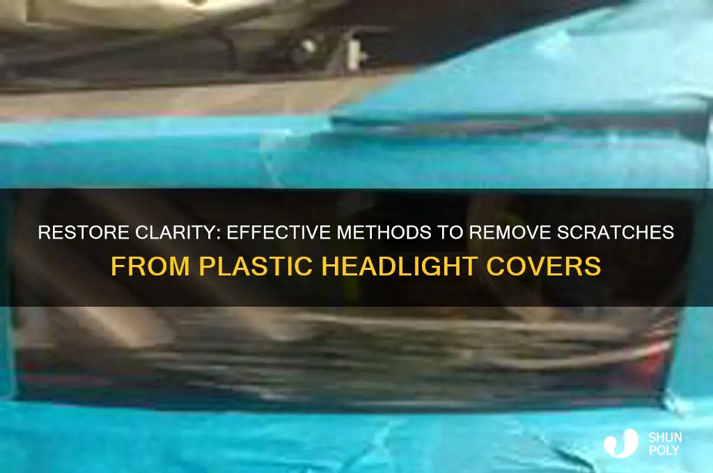 how to remove scratches from plastic headlight covers