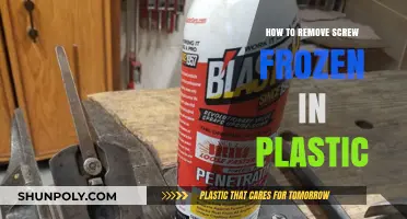 Effective Techniques to Remove a Frozen Screw from Plastic Easily
